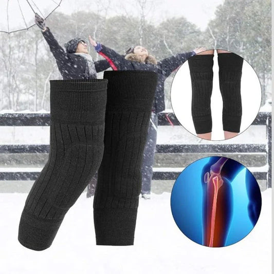 Winter Thermal Fleece Knee Warmer Pair