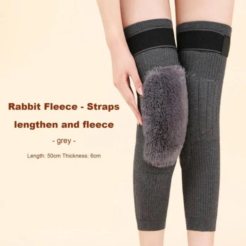 Winter Thermal Fleece Knee Warmer Pair
