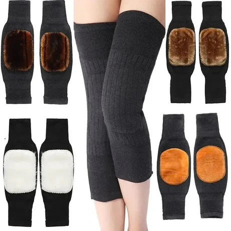 Winter Thermal Fleece Knee Warmer Pair